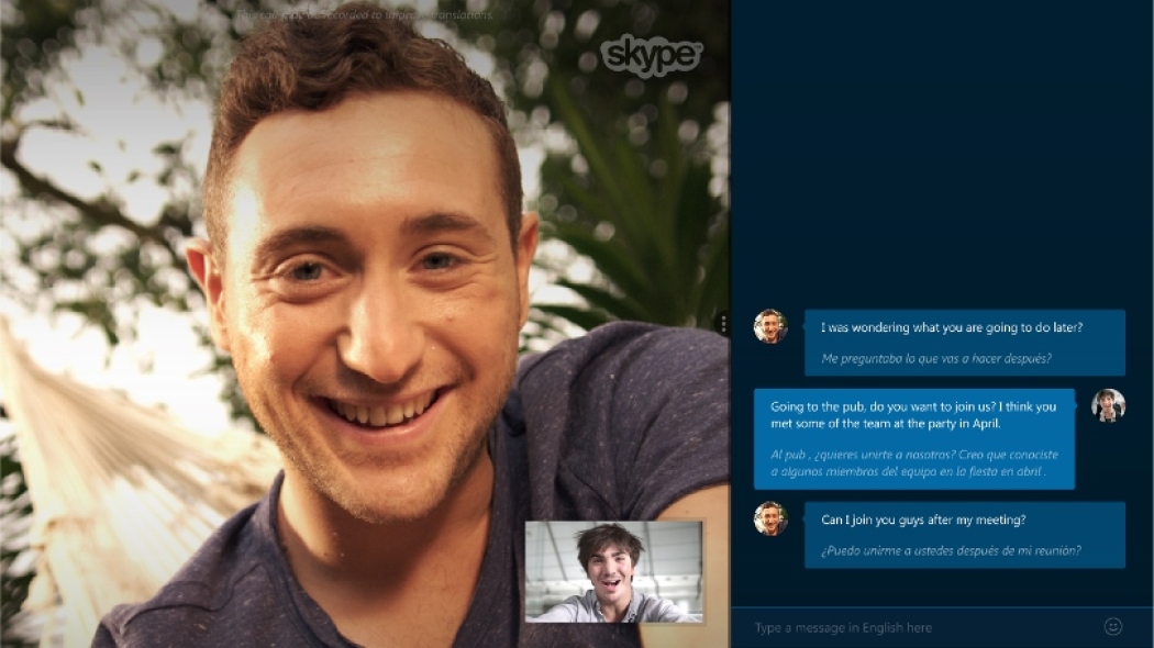 Skype translator app